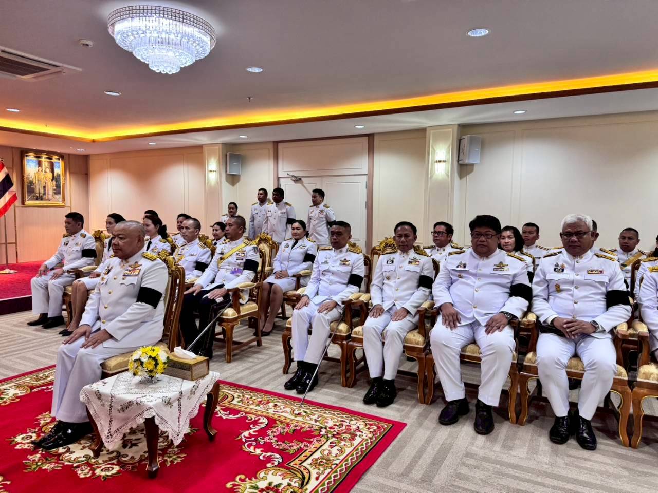 title - นที่ 24 กุมภาพันธ์ 2569 นายวิทูล ประดิษฐบุญ มอบหมายให้  เจ้าหน้าที่ ส.ป.ก.ปราจีนบุรี เข้าร่วม พิธีวางพานพุ่มดอกไม้และถวายสักการะ เนื่องในวันคล้าย วันพระราชสมภพของพระบาทสมเด็จพระพุทธเลิศหล้านภาลัย